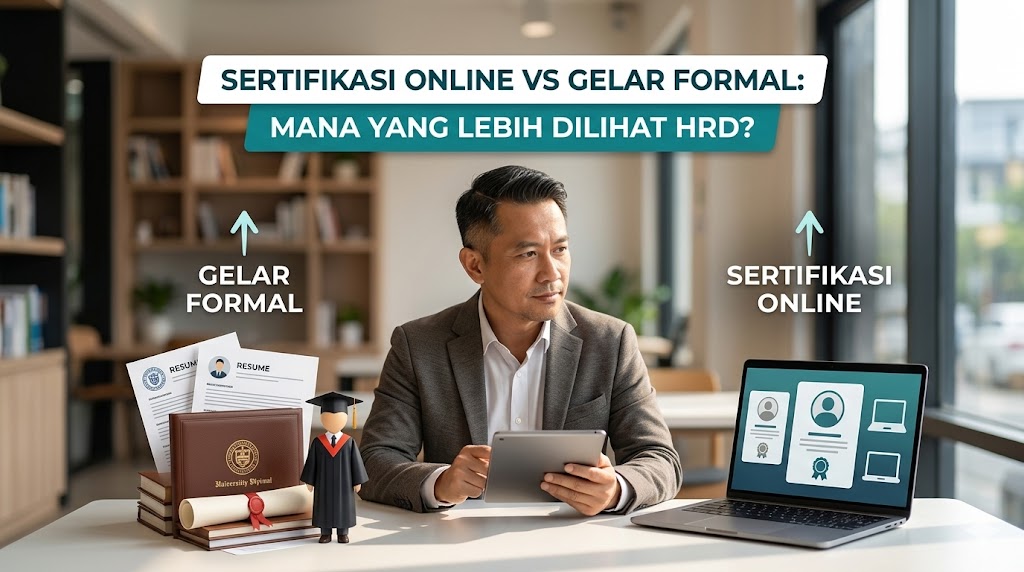 Sertifikasi Online vs Gelar Formal: Mana yang Lebih Dilihat HRD?